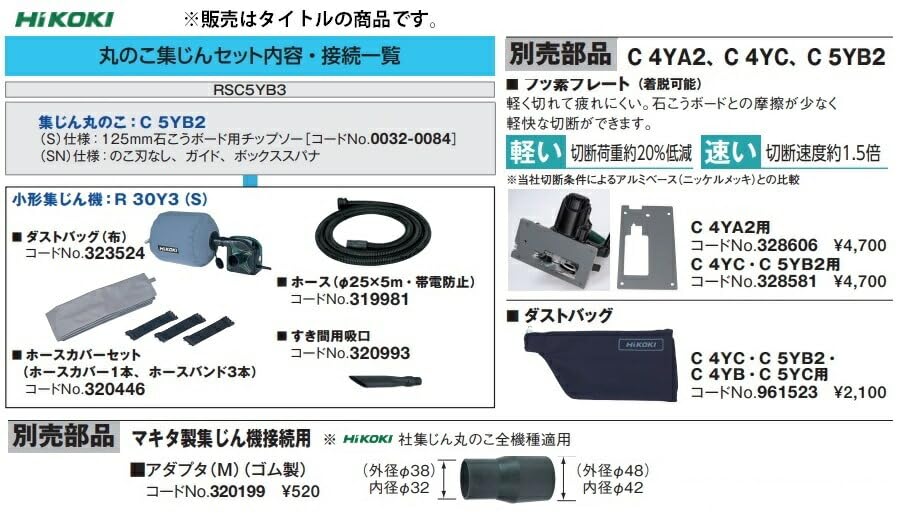 Amazon | 日立工機 株 ダストバック組 323524 | 集じん機用アクセサリ